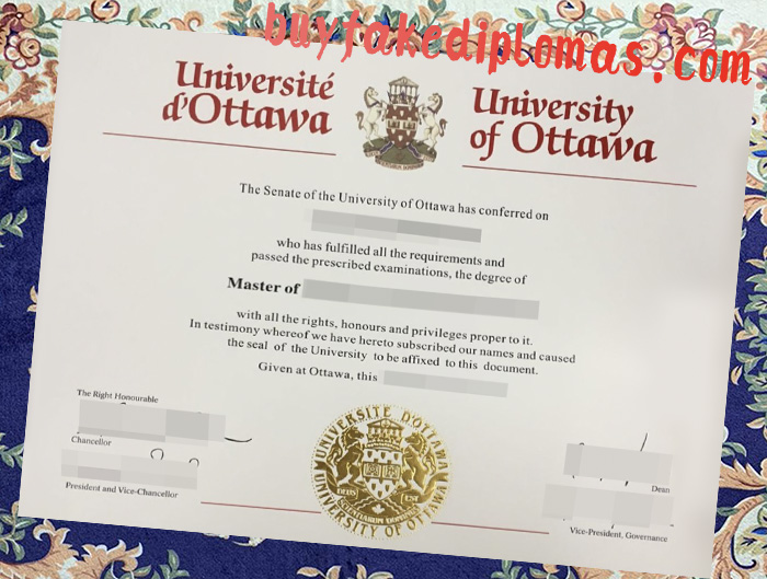 Fake University of Ottawa Degree