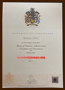 University of Sunderland Degree, Buy Fake University of Sunderland Degree