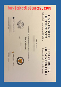 University of Toronto Certificate, Fake University of Toronto Certificate