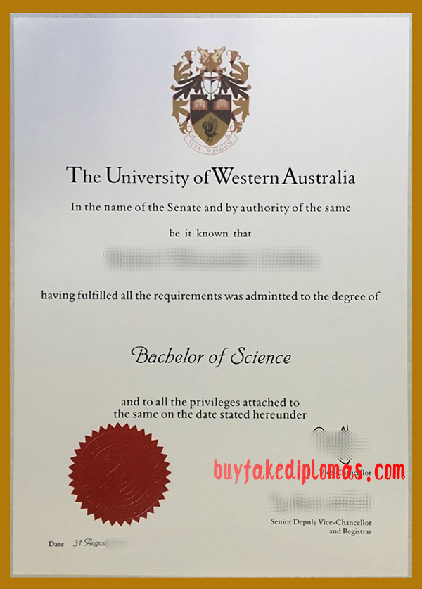 University of Western Australia Degree, Buy Fake University of Western Australia Degree