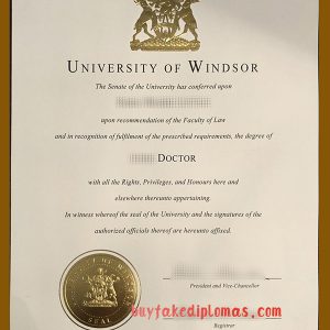 fake University of Windsor Degree