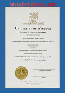 University of Windsor Degree Certificate, Fake University of Windsor Degree Certificate