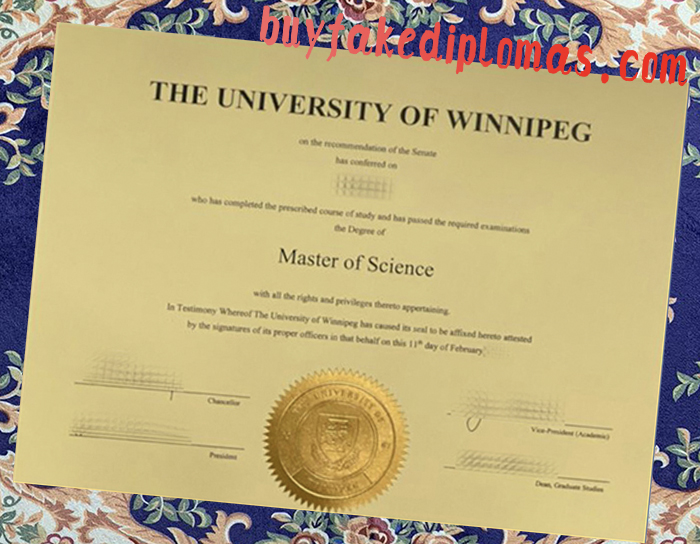 Fake University of Winnipeg Degree