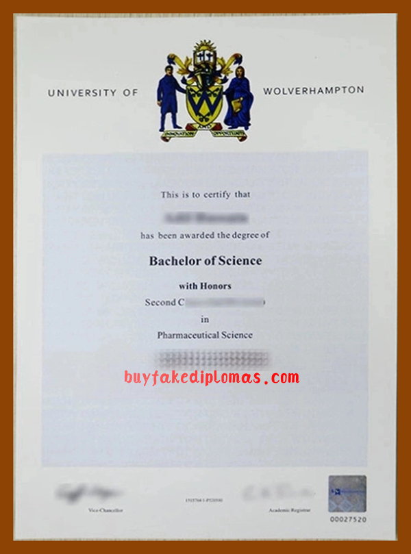 University of Wolverhampton Diploma, buy fake University of Wolverhampton Diploma 