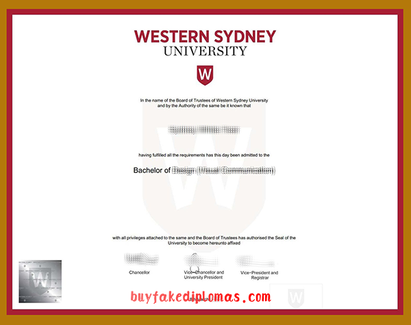 Western Sydney University Degree, Fake Western Sydney University Degree