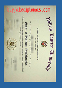 Wilfrid Laurier University MBA Degree, Fake Wilfrid Laurier University MBA Degree