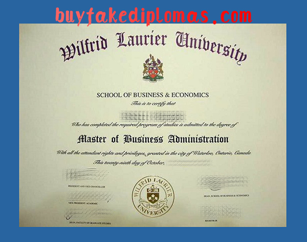 Wilfrid Laurier University MBA Degree, Fake Wilfrid Laurier University MBA Degree 