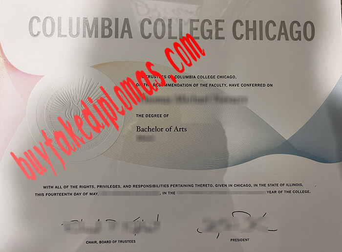 Columbia College Chicago fake degree