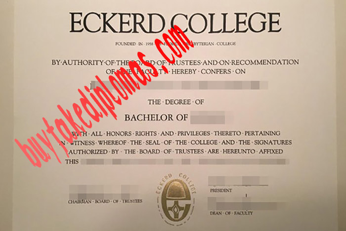 Eckerd College fake diploma