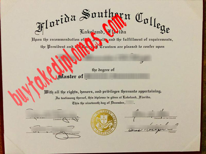 Florida Southern College fake diploma