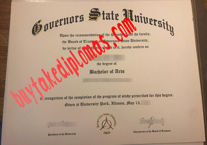 Governors State University fake diploma