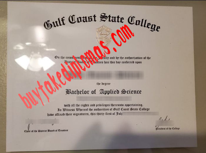 Gulf Coast State College fake diploma