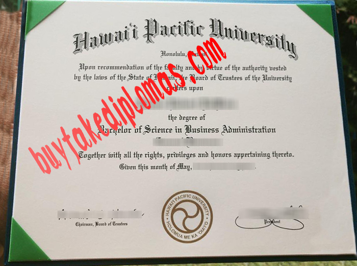 Hawaii Pacific University fake diploma
