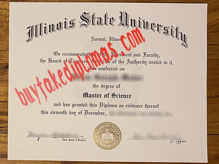 Illinois State University fake diploma