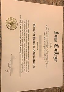 Iona College fake diploma