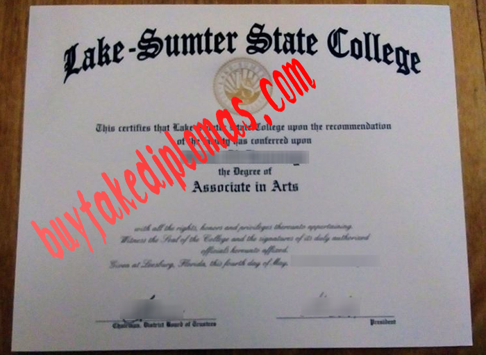 Lake Sumter State College fake diploma