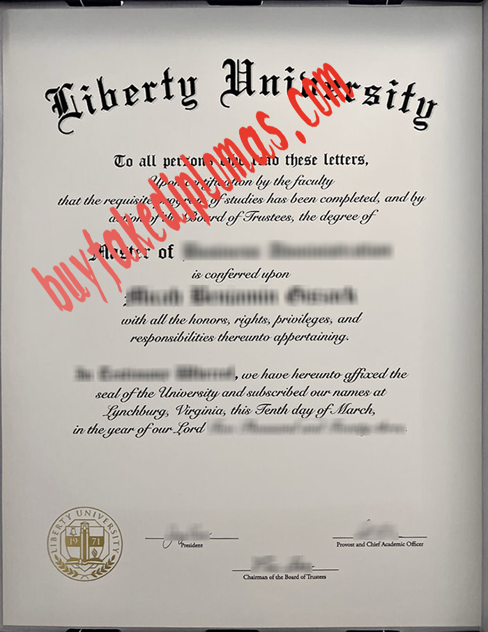 Liberty University fake diploma