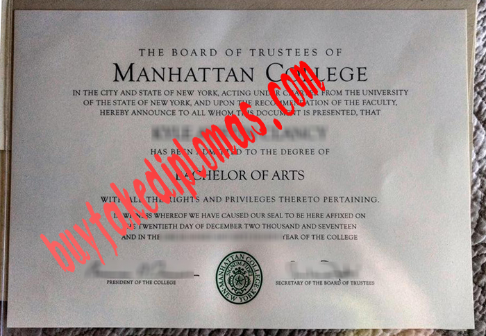 Manhattan College fake diploma