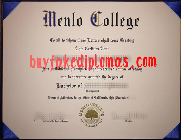Fake Menlo College Degree