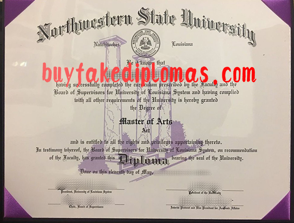 Northwestern State University Fake Diploma
