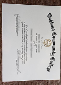 Oakland Community College fake diploma