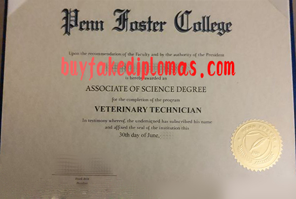 Penn Foster College Fake Degree
