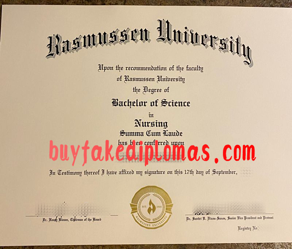 Rasmussen University Fake Diploma