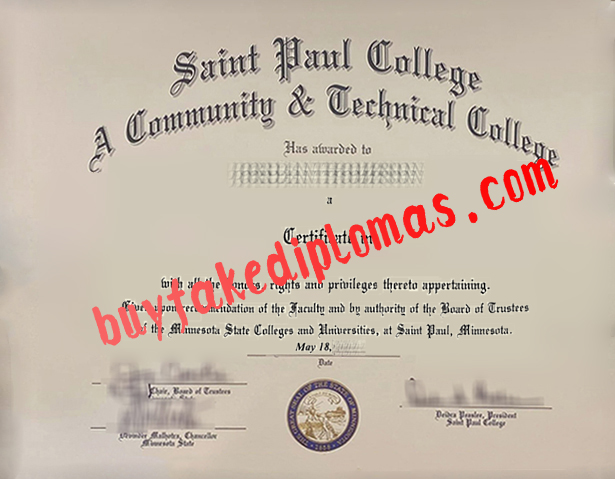 Saint Paul College Fake Diploma