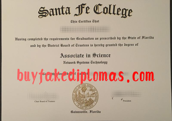 Fake Santa Fe College Degree
