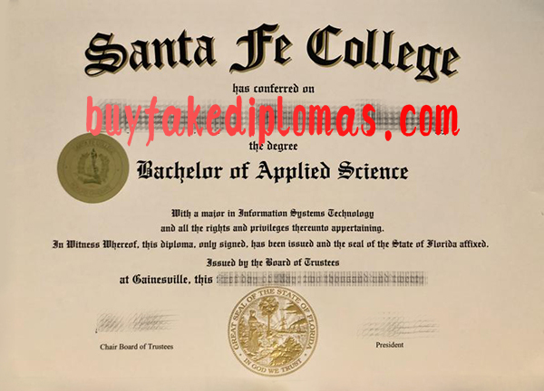 Fake Santa Fe College Diploma