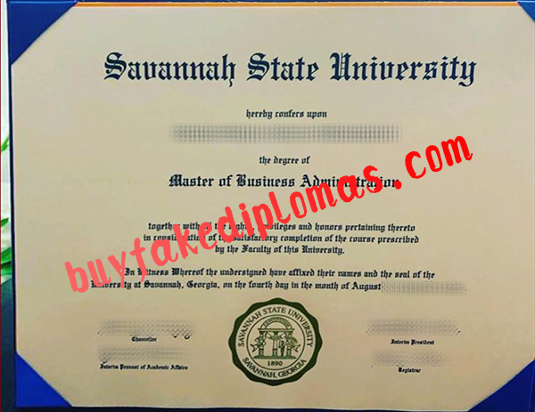 Fake Savannah State University Degree