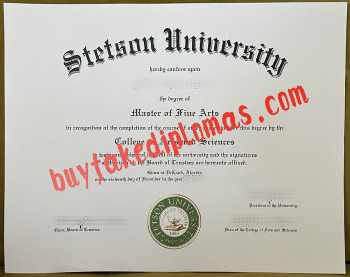 Fake Stetson University Degree