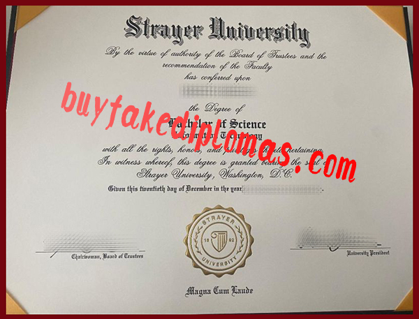 Fake Strayer University Degree