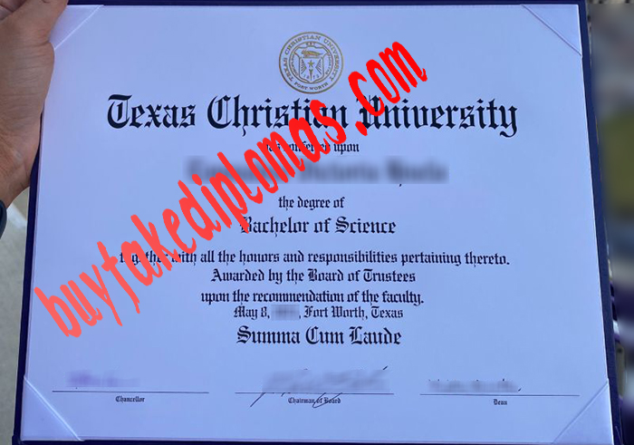Texas Christian University fake diploma