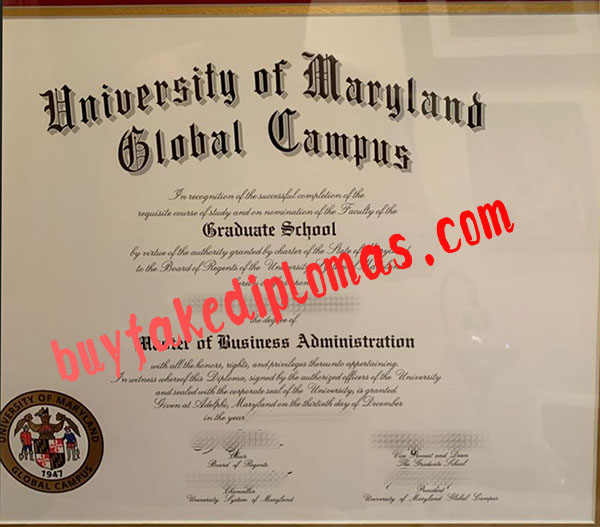 Fake UMGC MBA Degree