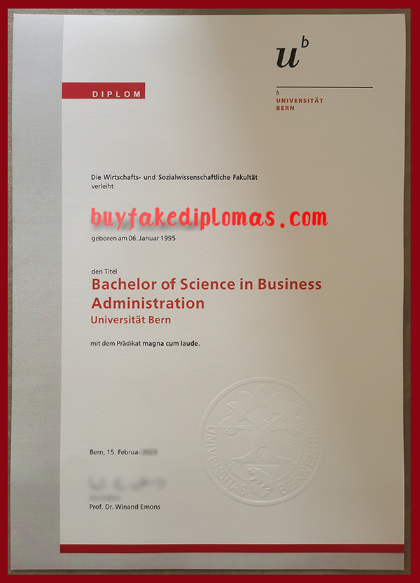 University of Bern Diploma, Fake University of Bern Diploma