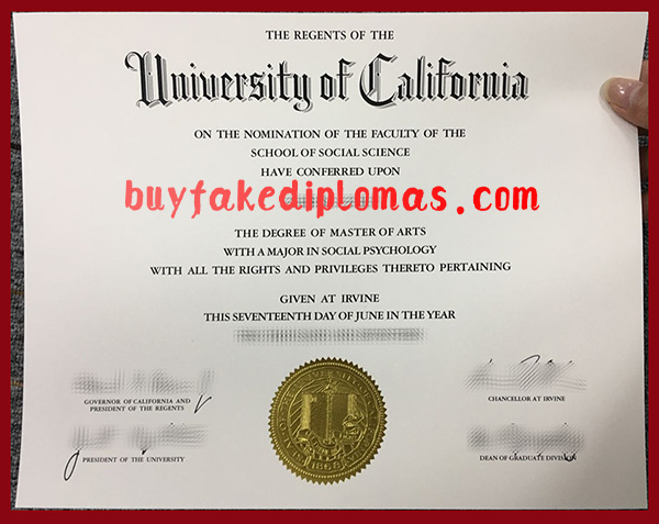 University of California Irvine Degree, Fake University of California Irvine Degree