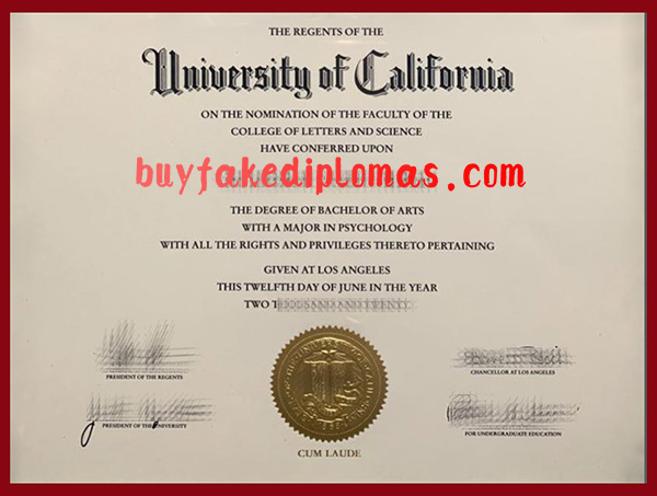 University of California Los Angeles Degree, Fake University of California Los Angeles Degree