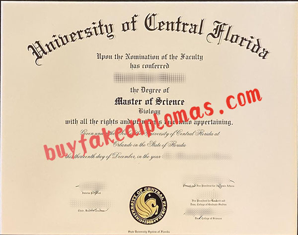 Fake University of Central Florida Degree