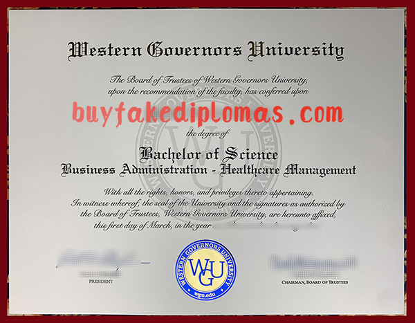 Western Governors University Degree, Fake Western Governors University Degree