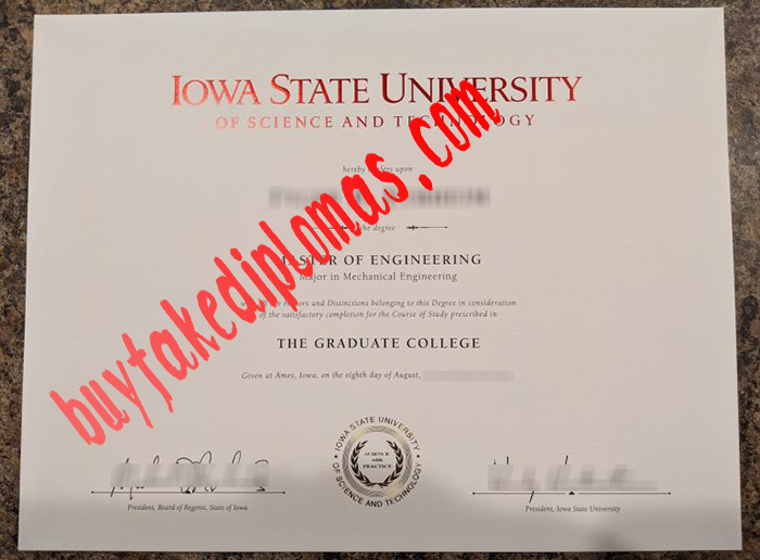 Iowa State University fake diploma