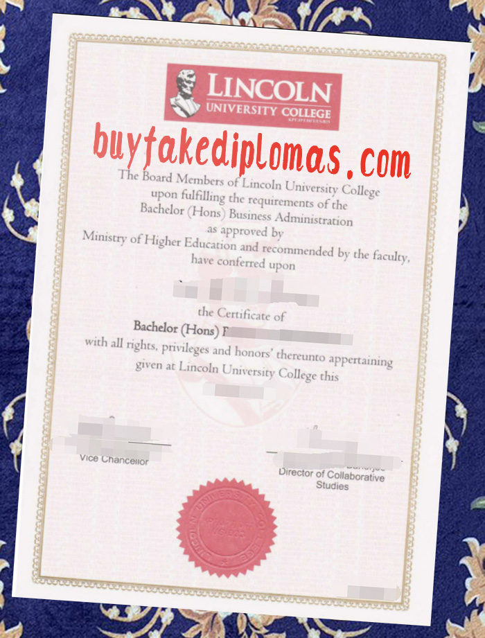 Fake Lincoln University College Degree