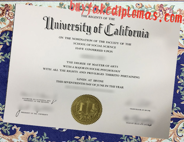 Fake UC Irvine Degree