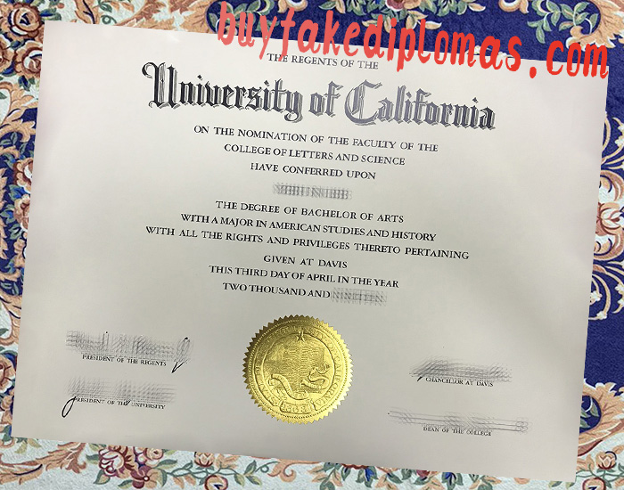 Fake UC Davis Degree