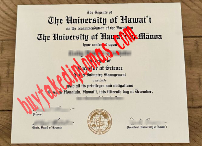 University of Hawaii at Hilo fake diploma