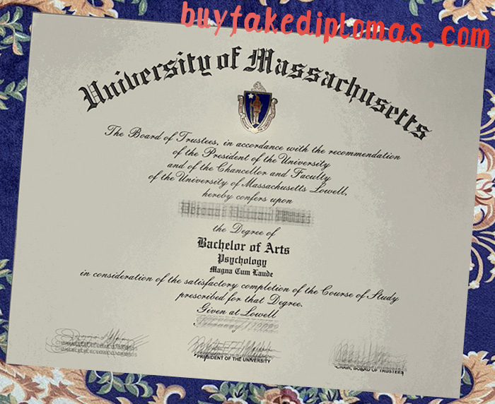 Fake University of Massachusetts Degree