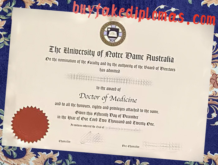 Fake University of Notre Dame Australia Degree