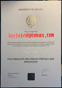 Fake University of Oxford Diploma