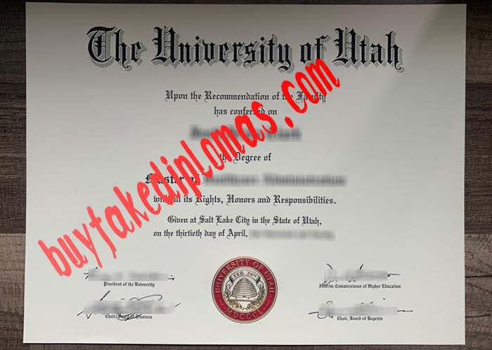 University of Utah fake diploma