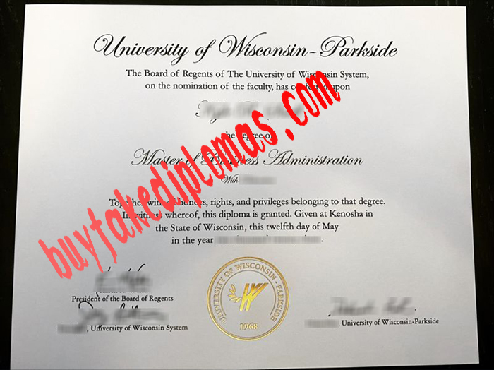 University of Wisconsin Parkside fake diploma